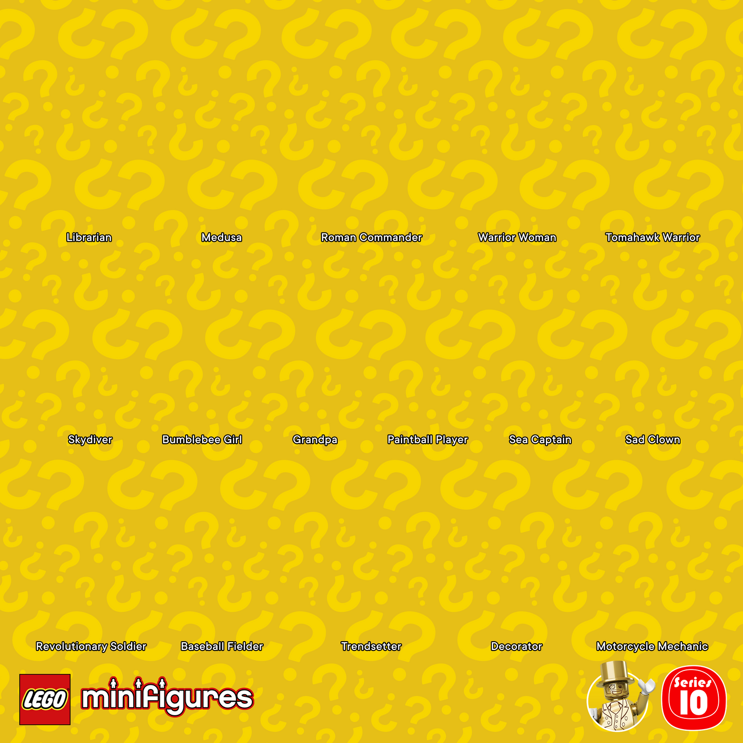 Collectible Minifigures Series 10 Display
