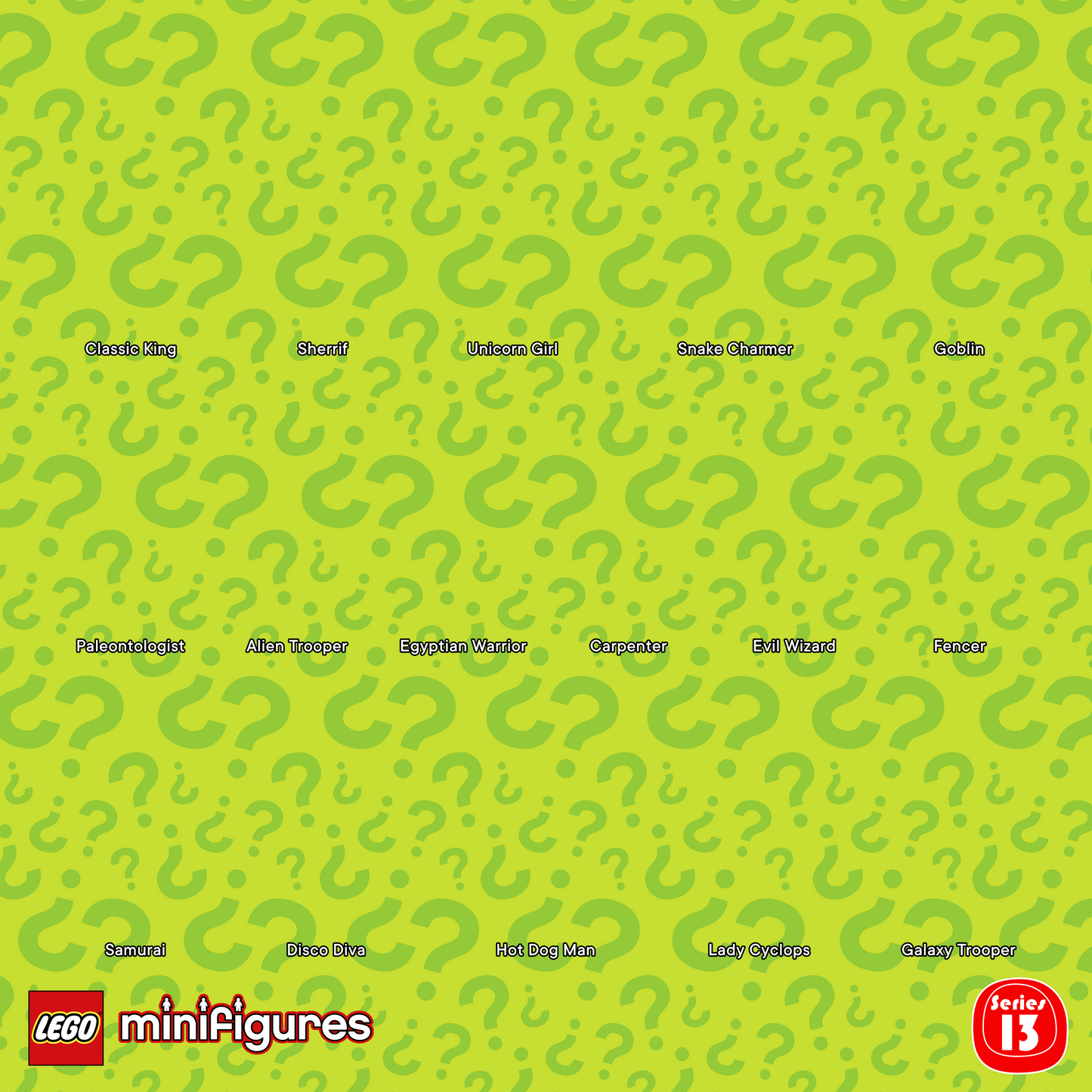 Collectible Minifigures Series 13 Display