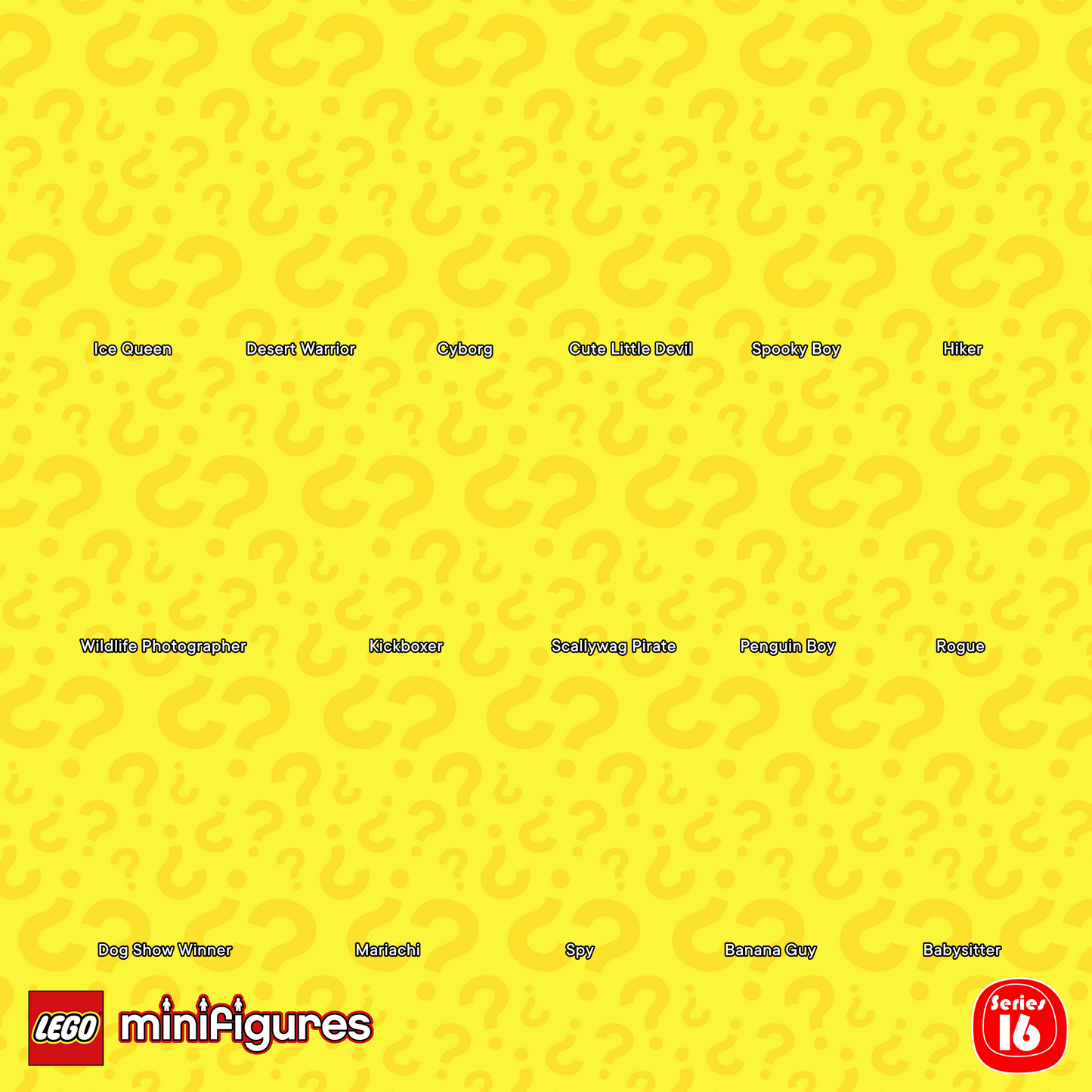 Collectible Minifigures Series 16 Display