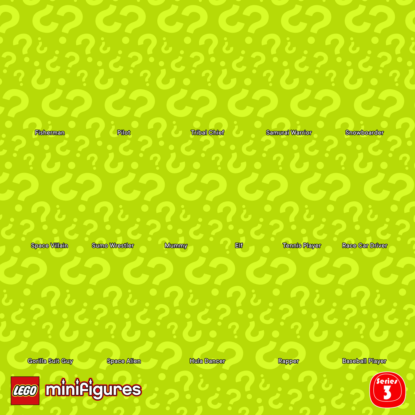 Collectible Minifigures Series 3 Display