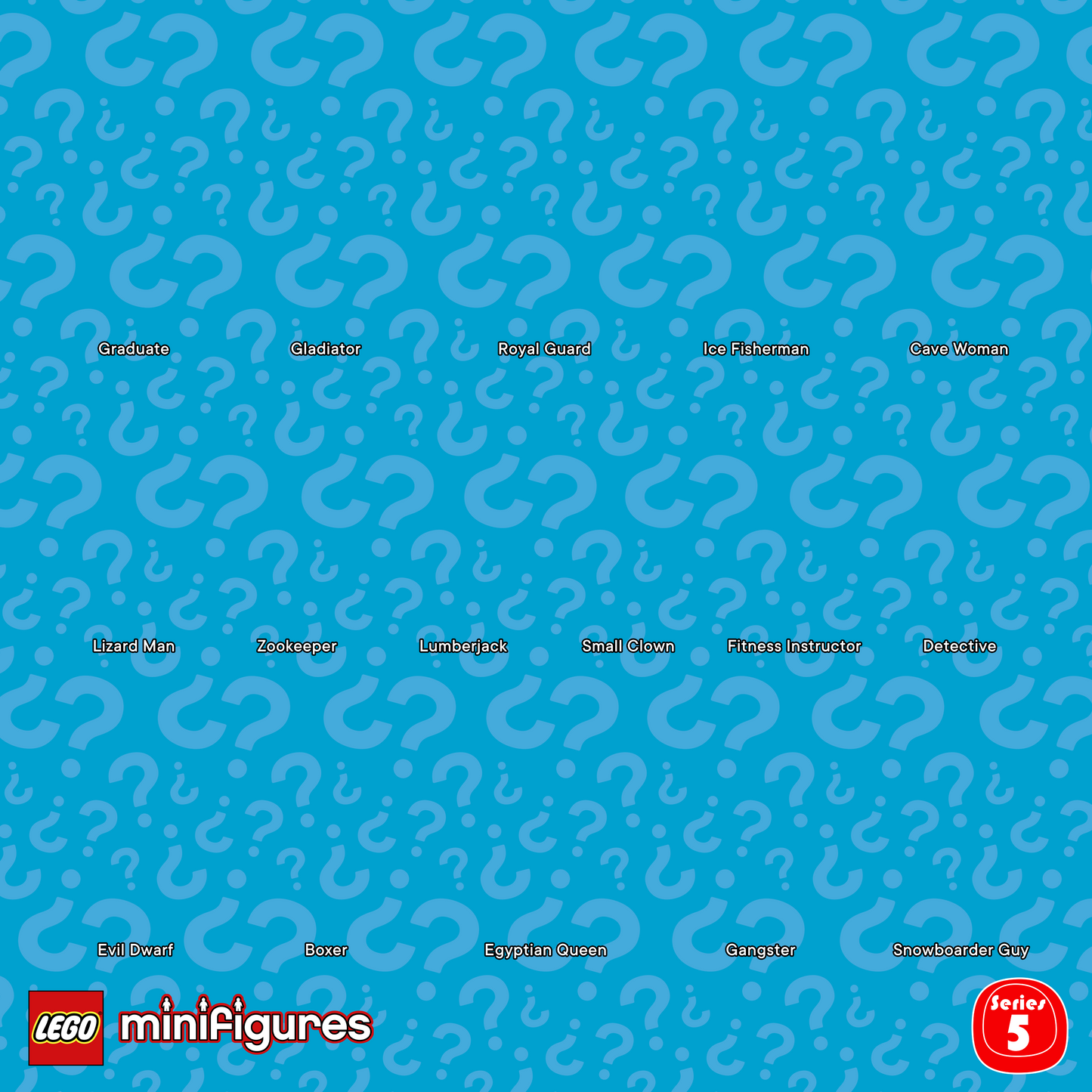 Collectible Minifigures Series 5 Display