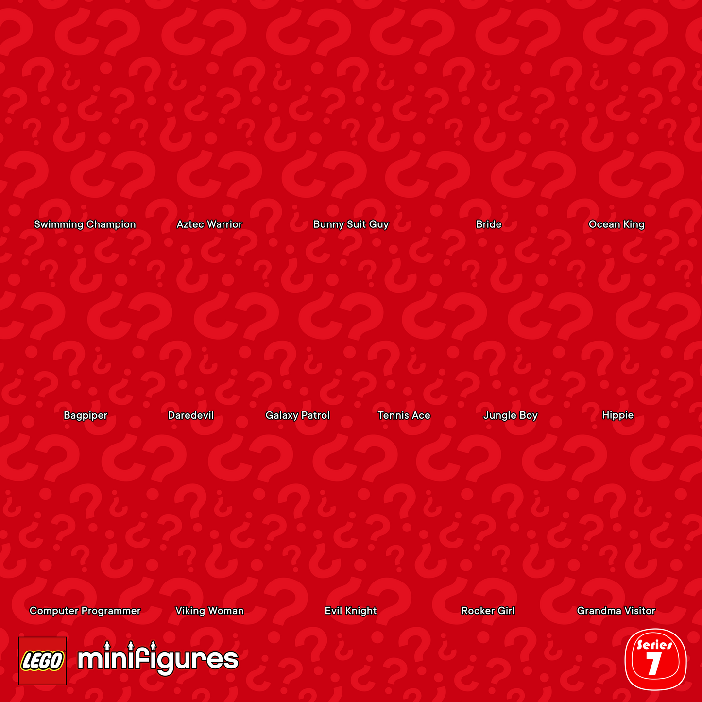 Collectible Minifigures Series 7 Display