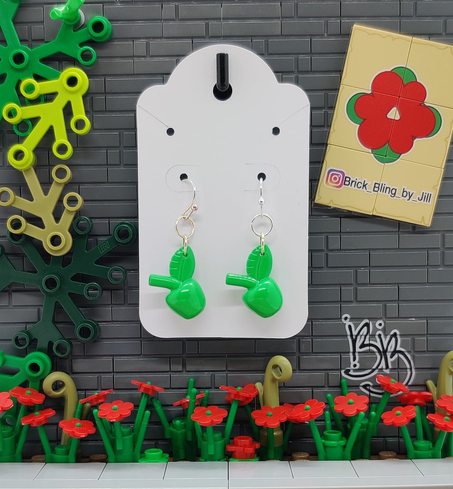 GREEN APPLE EARRINGS