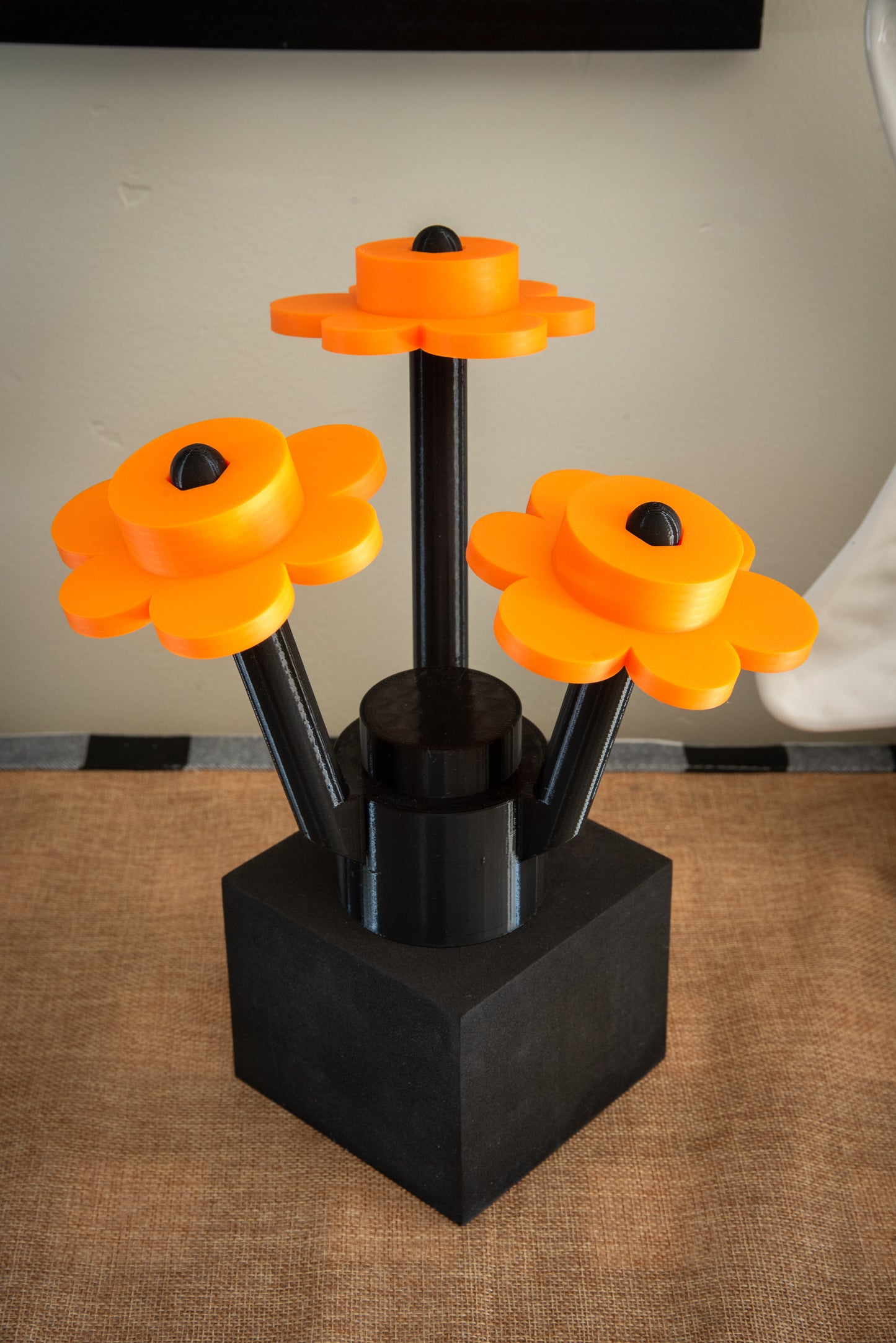 Halloween Brick Flowers